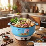Mini Cuiseur Électrique Multifonction 5L — 2 en 1 Cuiseur & Vapeur Kawaii | Kelicap.com – Image 2