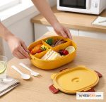 Lunch Box Panda — Boîte à déjeuner 3 compartiments 1L avec couverts | Kelicap.com – Image 2