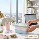 Lunch Box Inox "Enjoy Your Day" — 2 étages hermétiques + couvercle transparent | Kelicap.com – Image 3