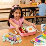 Lunch Box Bento Inox 3 Compartiments Fille "LIKABLE" - Boîte Repas Anti-Fuite | Kelicap.com – Image 3