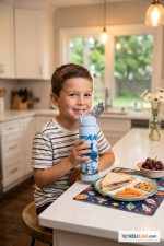 Gourde Requin "Shark" — Bouteille d'eau 500 ml avec paille pour enfant – Image 4