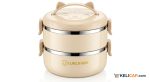 Lunch Box Isotherme "Tête de Chat" 2 Étages Inox — 2000ml | Kelicap.com