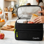 Sac à Goûter Isotherme "Coquette" Gris-Bleu — Garde les repas frais pour l'école & le bureau | Kelicap.com – Image 3