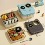 Lunch Box Bento Inox Super Cat — 3 compartiments 1000ml – Image 5