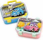 Lunch Box Bento Inox 3 Compartiments Fille "LIKABLE" - Boîte Repas Anti-Fuite | Kelicap.com – Image 5