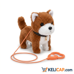 Chien Peluche Interactif avec Laisse Cœur — Un vrai petit compagnon | Kelicap.com