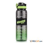 Gourde Motivante Winning Spirit 1L Noir — Buvez assez d'eau chaque jour | Kelicap.com