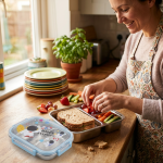 Lunch Box Kids Inox 3 Compartiments — Repas chaud et bien séparé | Kelicap.com – Image 2