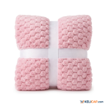 Couverture Caress Comfort Gaufrée — Rose | Kelicap.com