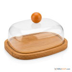 Cloche Plateau Bambou — Vos douceurs à l’abri | Kelicap.com
