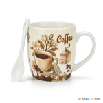Mug Coffee floral — Pause café élégante | Kelicap.com