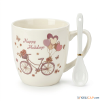 Mug Happy Holidays — Un cadeau fleuri | Kelicap.com