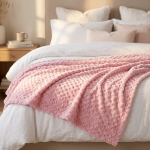 Couverture Caress Comfort Gaufrée — Rose | Kelicap.com – Image 2