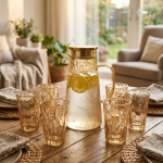 Service Carafe & Verres Doré — Charme doré | Kelicap.com – Image 2