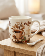 Mug Coffee floral — Pause café élégante | Kelicap.com – Image 3